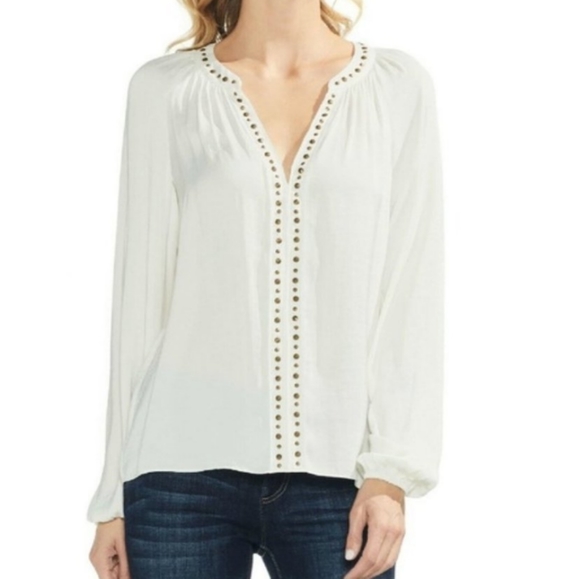 Vince Camuto Tops - Vince Camuto studded long sleeve top